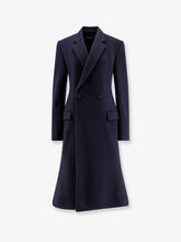 BALENCIAGA:Godet Midi double-breasted wool coat