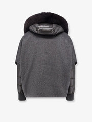 MOORER:Pegaso-Cwr sleeveless wool and cashmere coat