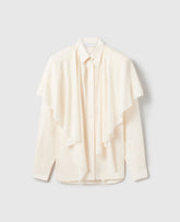 Stella mccartney: Layered Panel Long-Sleeve Semi-Sheer Shirt