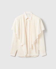 Stella mccartney: Layered Panel Long-Sleeve Semi-Sheer Shirt