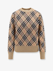 BURBERRY:Wool sweater with Burberry Check motif