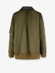 SACAI:Double-breasted wool and nylon blazer