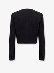 DOLCE & GABBANA: Cotton and viscose blazer with animalier print lining