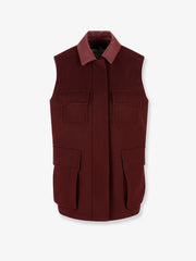 MAX MARA:Aeroso wool, alpaca and cashmere sleeveless coat