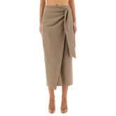 Max Mara:"BINGO" WRAP SKIRT