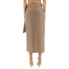 Max Mara:"BINGO" WRAP SKIRT
