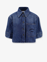 GIVENCHY: Cocoon blue denim shirt