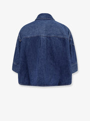 GIVENCHY: Cocoon blue denim shirt