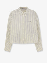 MIU MIU: Striped cotton shirt