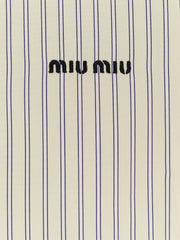 MIU MIU: Striped cotton shirt