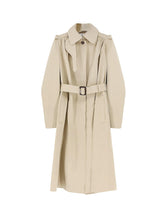 ALEXANDER MCQUEEN:Cotton trench with Puff sleeves