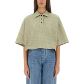 Bottega Veneta:COTTON PIQUE POLO SHIRT