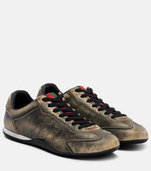 Gucci Shift délavé leather sneakers