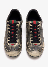 Gucci Shift délavé leather sneakers
