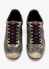 Gucci Shift délavé leather sneakers