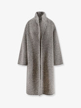 ALBERTA FERRETTI:Bouclé coat with herringbone pattern