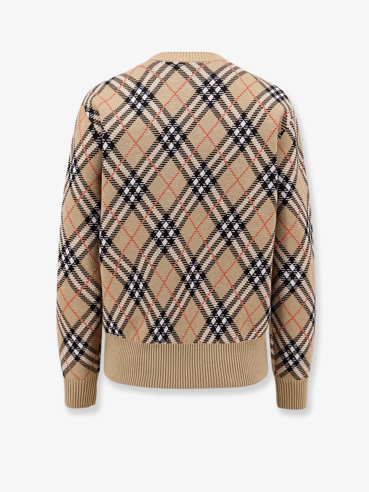 BURBERRY:Wool sweater with Burberry Check motif