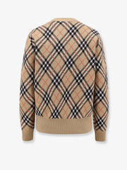 BURBERRY:Wool sweater with Burberry Check motif