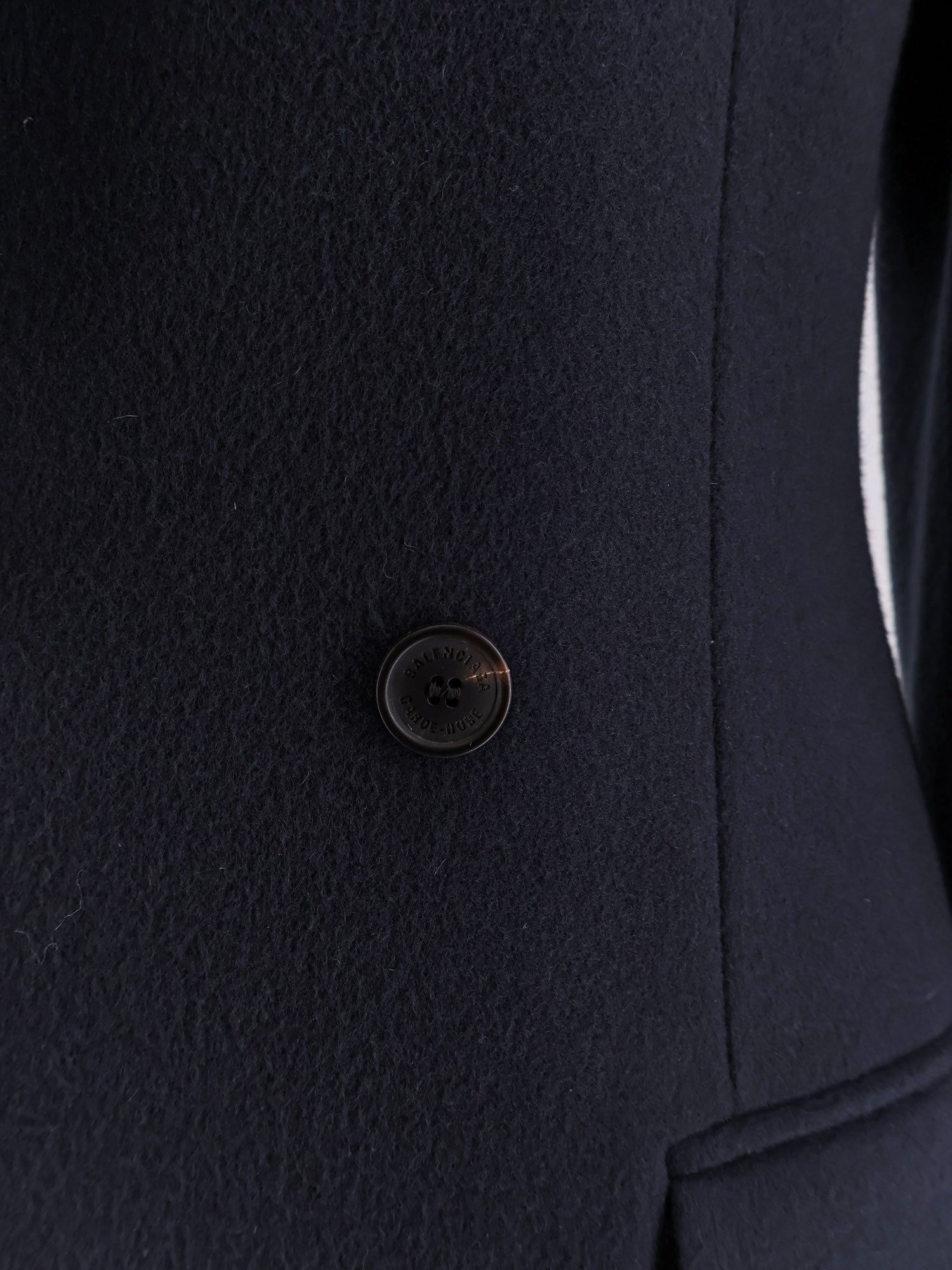 BALENCIAGA:Godet Midi double-breasted wool coat