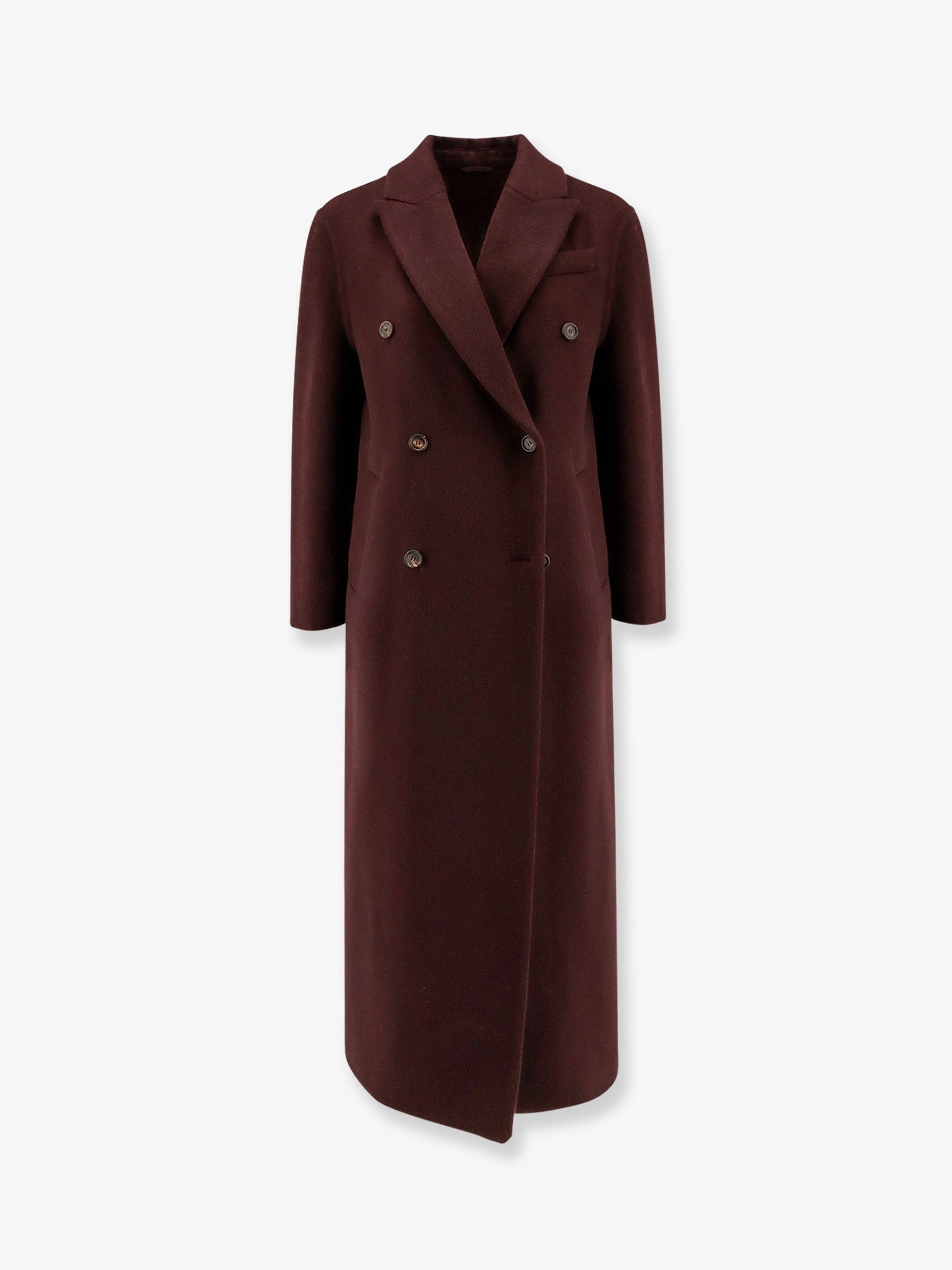 BRUNELLO CUCINELLI:Double-breasted cashmere coat