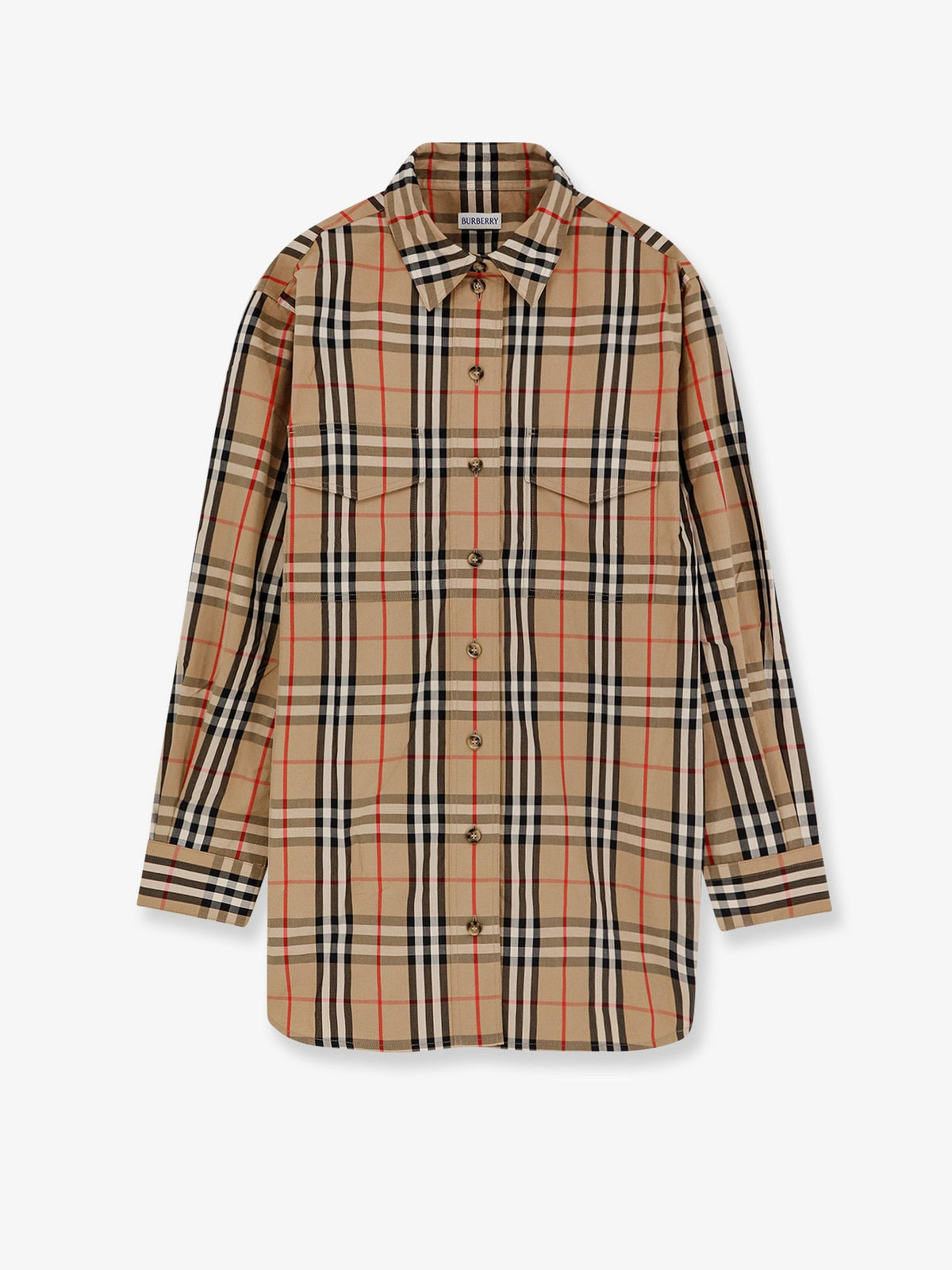 BURBERRY:Cotton shirt with Check print