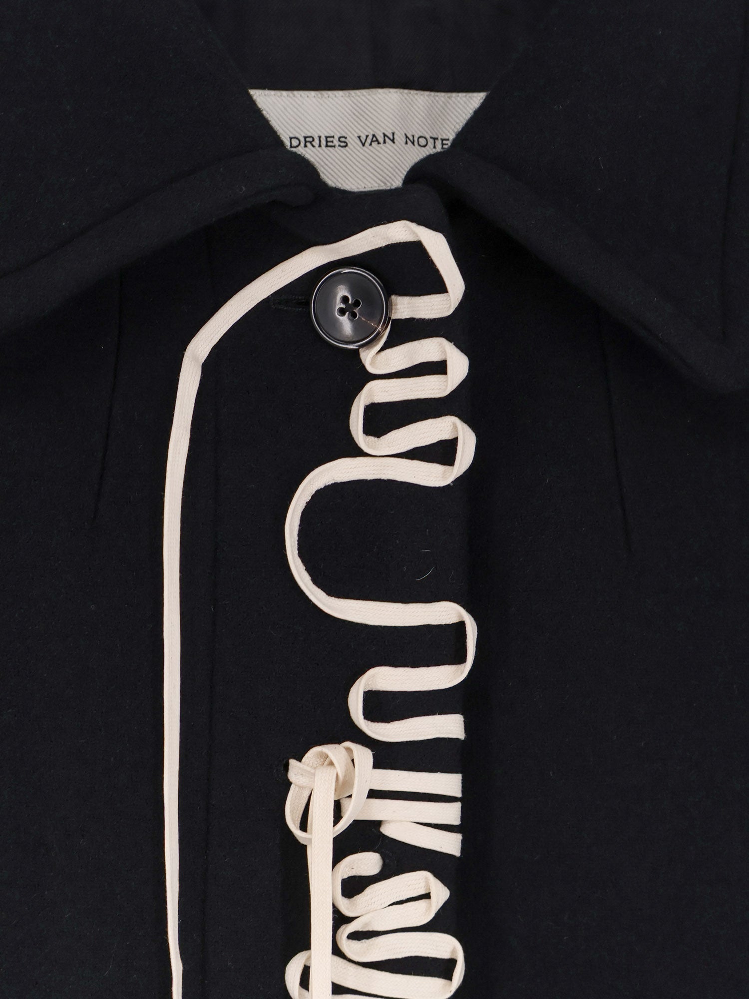 DRIES VAN NOTEN: Rebela wool blend coat