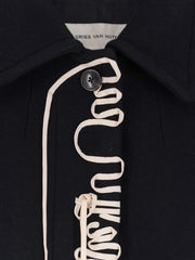 DRIES VAN NOTEN: Rebela wool blend coat