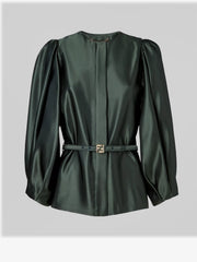 FENDI : Silk duchesse blazer