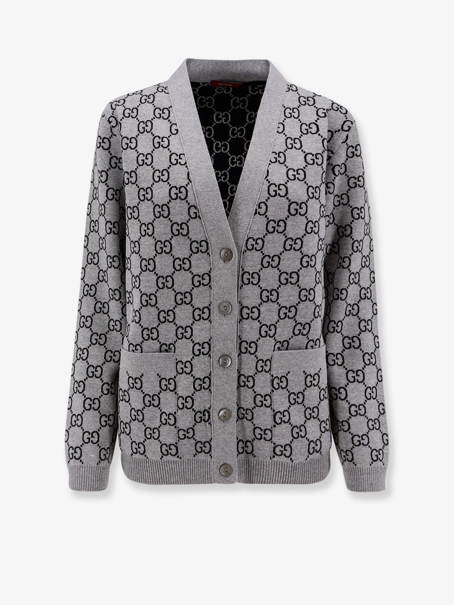GUCCI :Reversible wool cardigan with GG motif