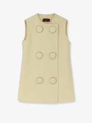 GUCCI Viscose vest with maxi buttons