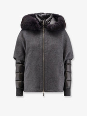 MOORER:Pegaso-Cwr sleeveless wool and cashmere coat