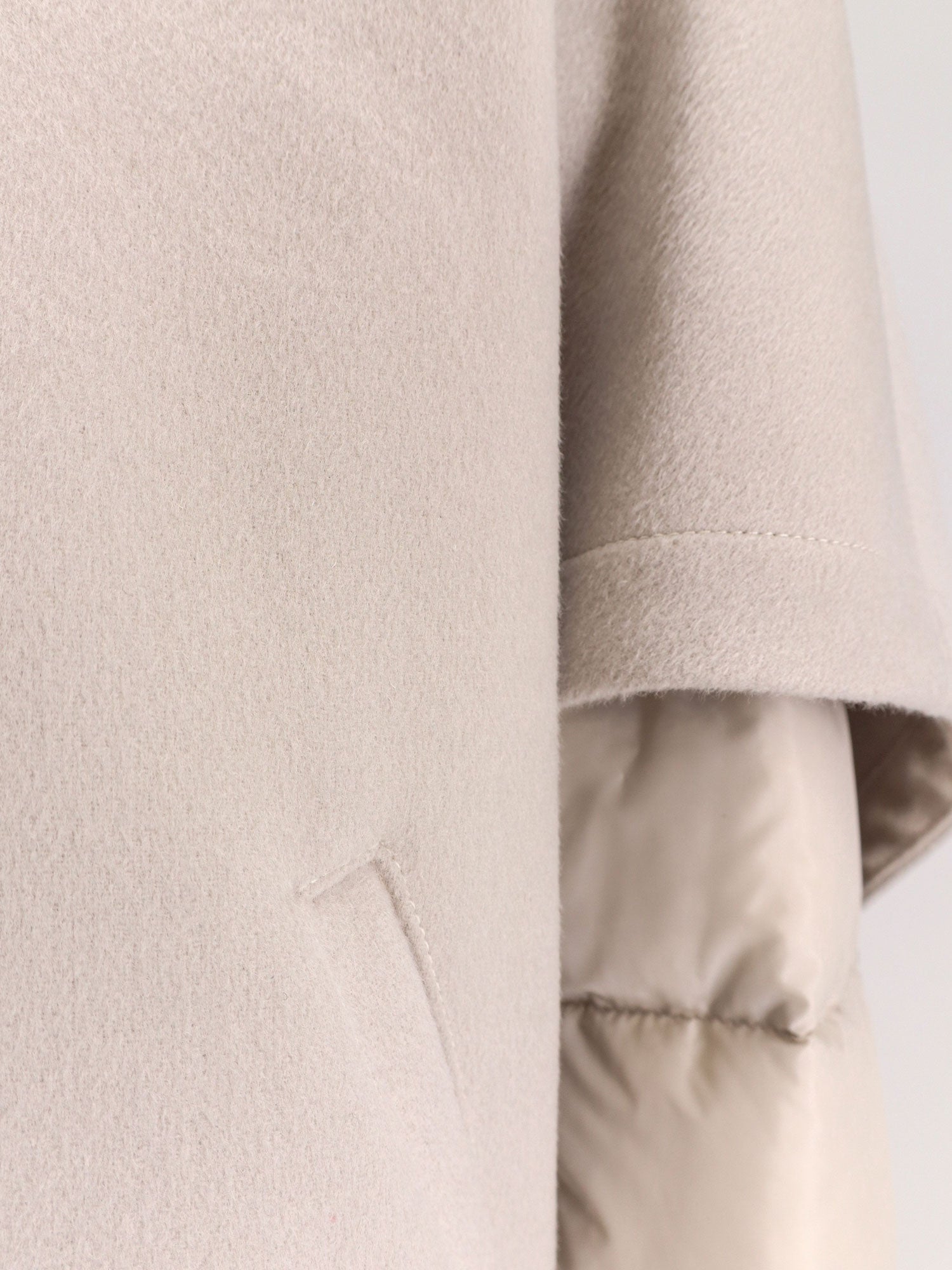 MOORER:Pegaso-Cwr sleeveless wool and cashmere coat