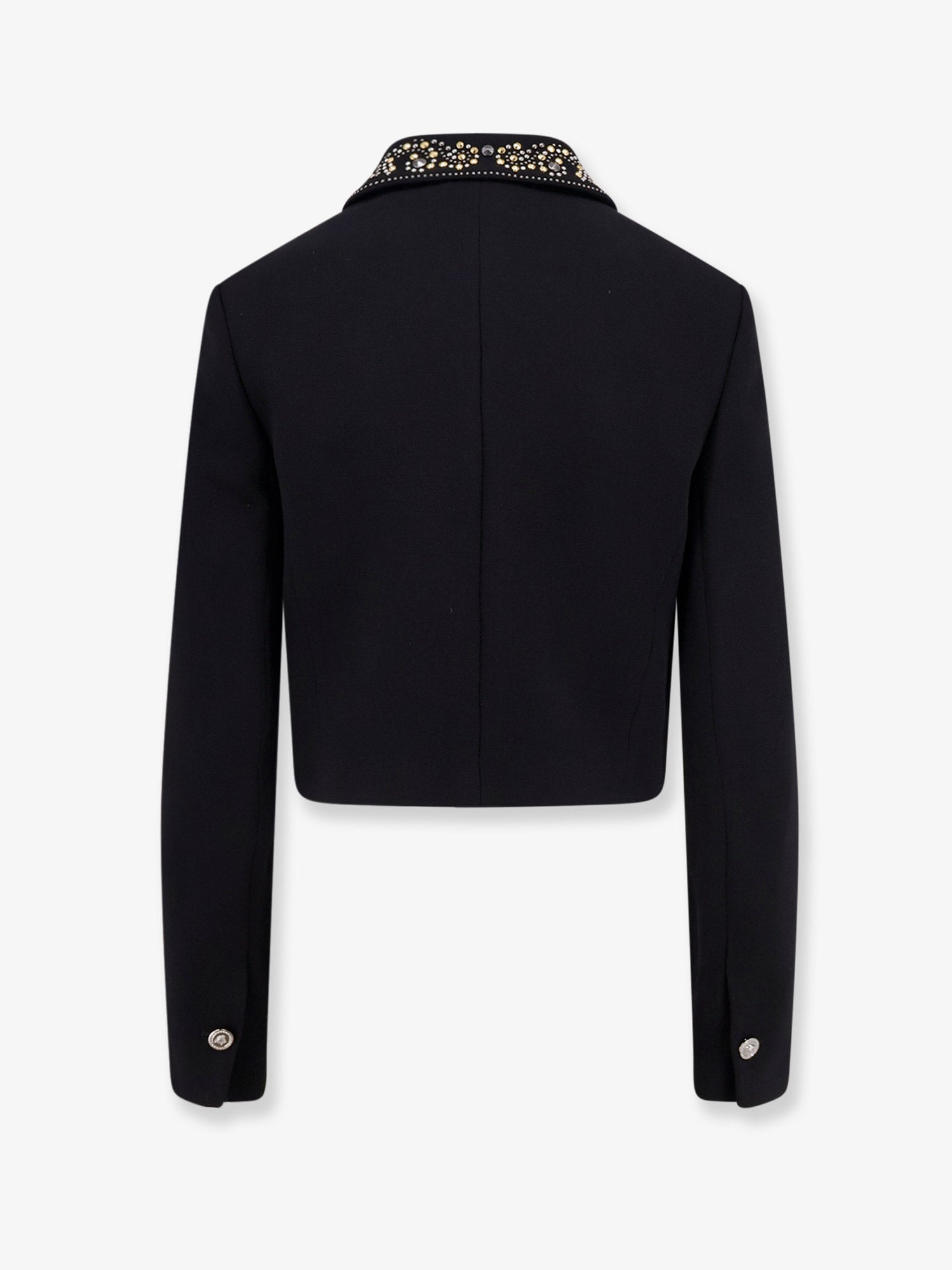 VERSACE: Informal light weight wool crepe blazer