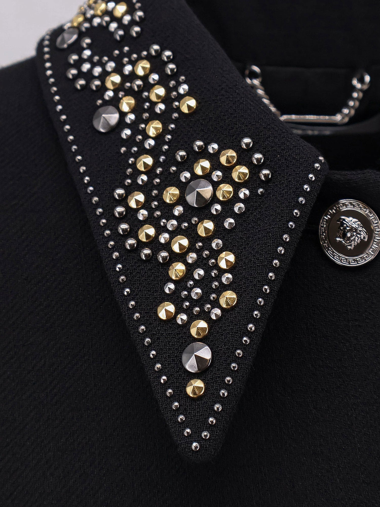 VERSACE: Informal light weight wool crepe blazer