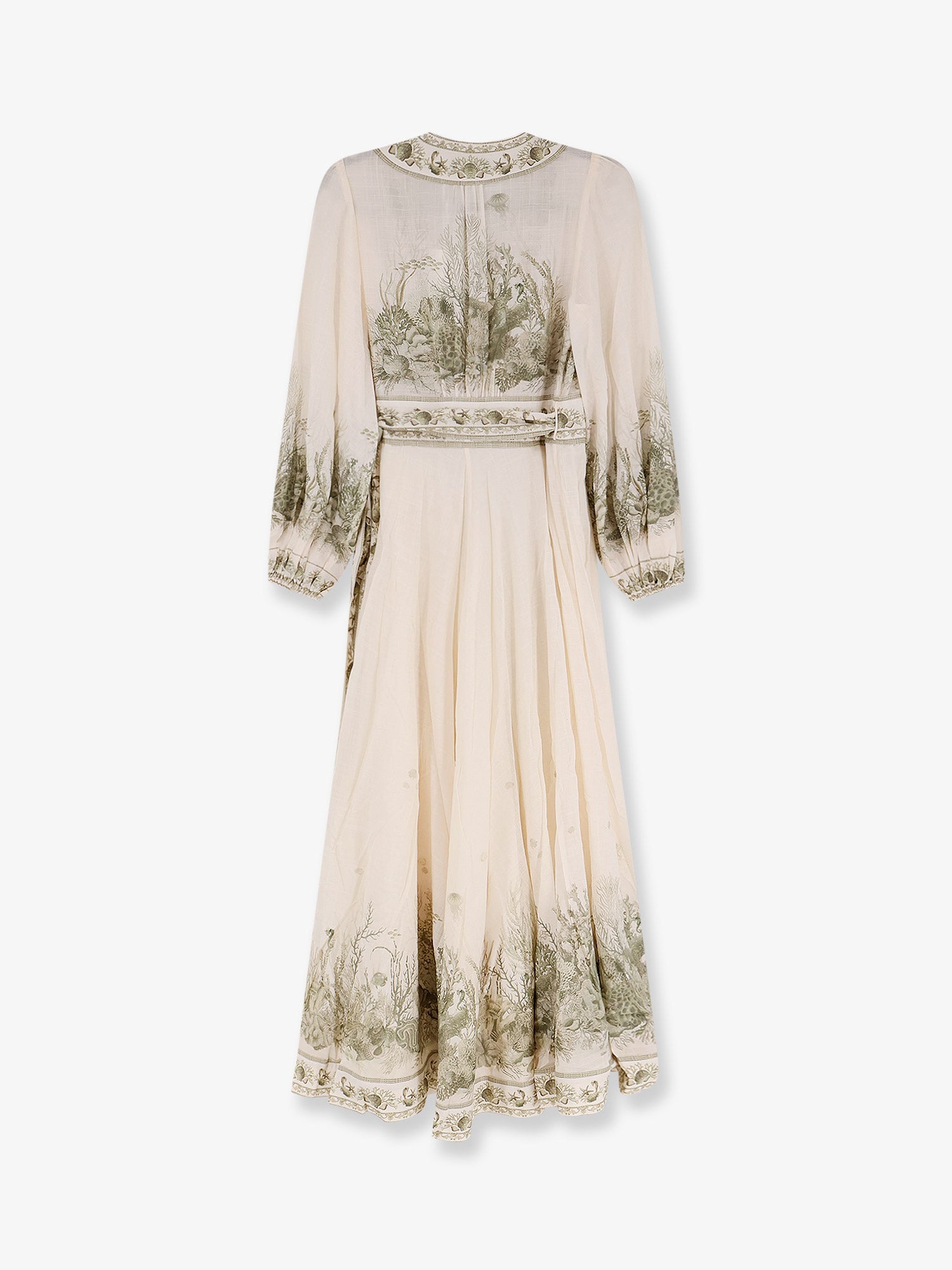 ZIMMERMANN:Wanderlust Wrap Cotton Midi Dress