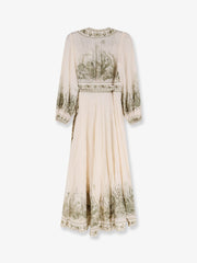 ZIMMERMANN:Wanderlust Wrap Cotton Midi Dress