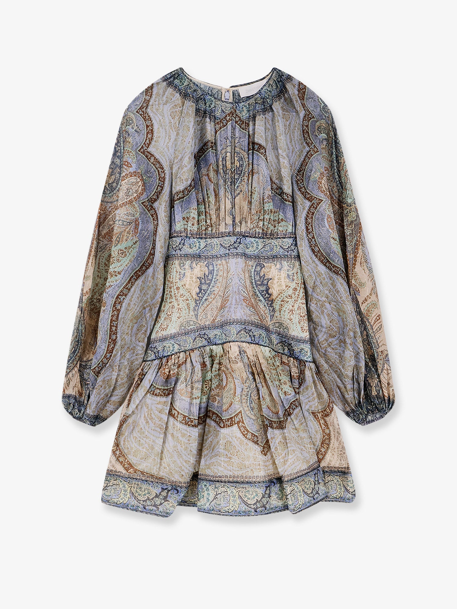 ZIMMERMANN:Wanderlust Cotton And Silk Mini Dress
