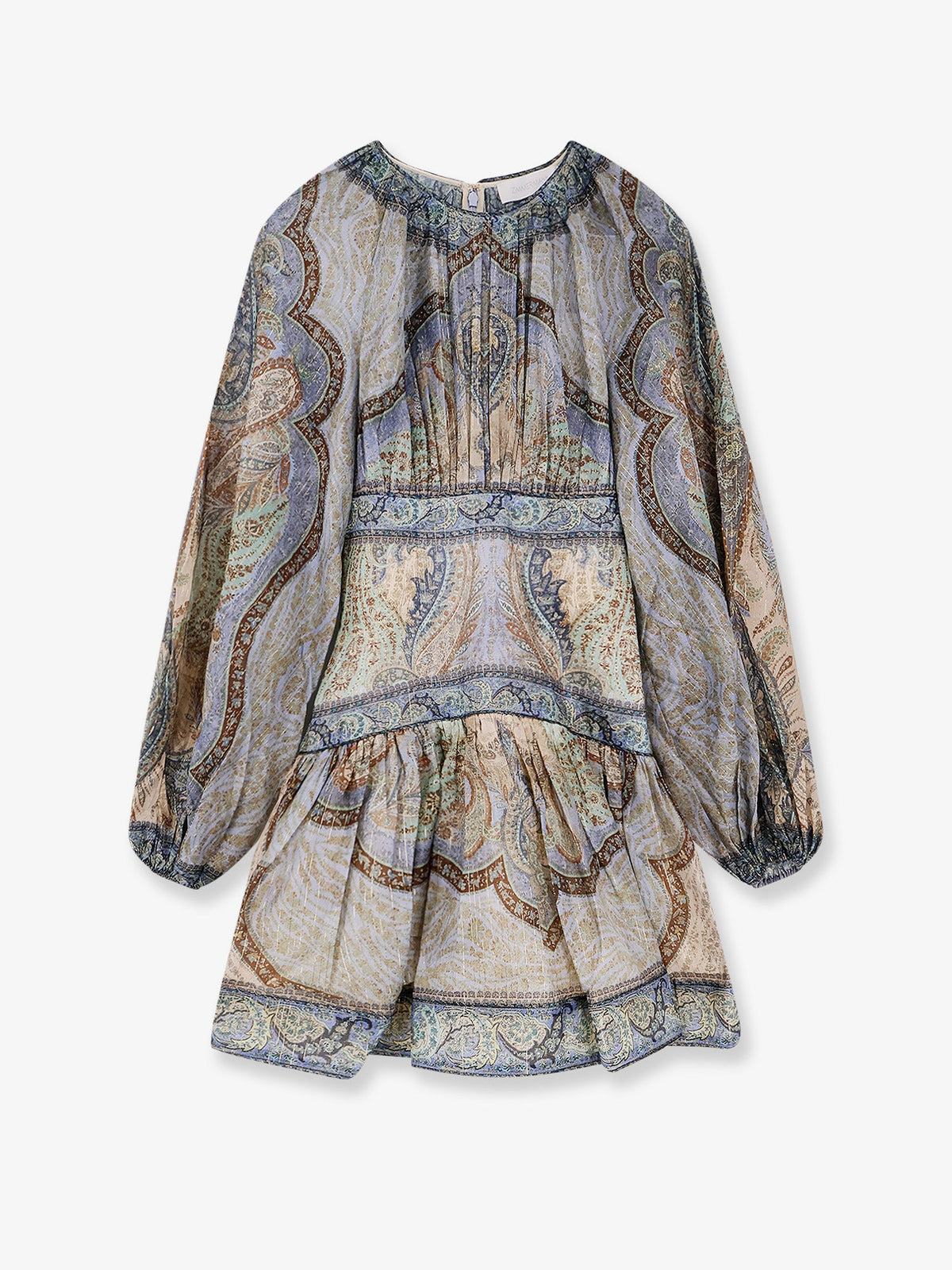 ZIMMERMANN:Wanderlust Cotton And Silk Mini Dress