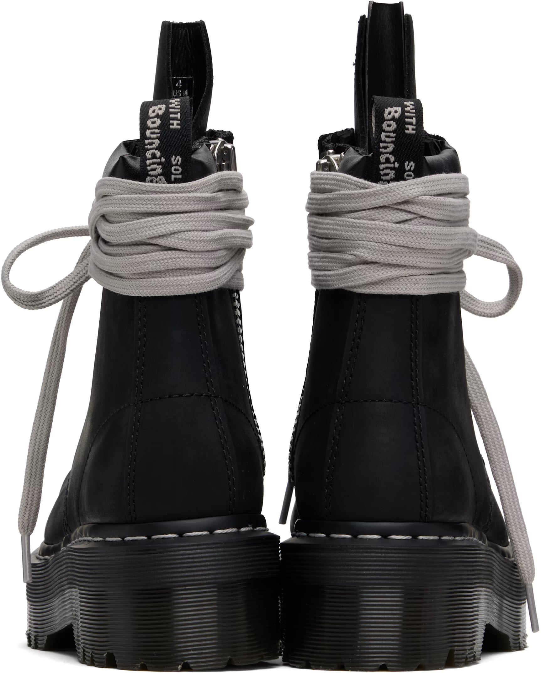 DR. MARTENS X RICK OWENS : QUAD SOLE STEEL TOE" BOOT DR. MARTENS X RICK OWENS
