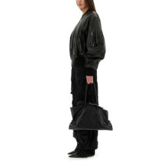 LEATHER BOMBER JACKET