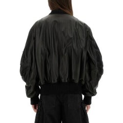 LEATHER BOMBER JACKET
