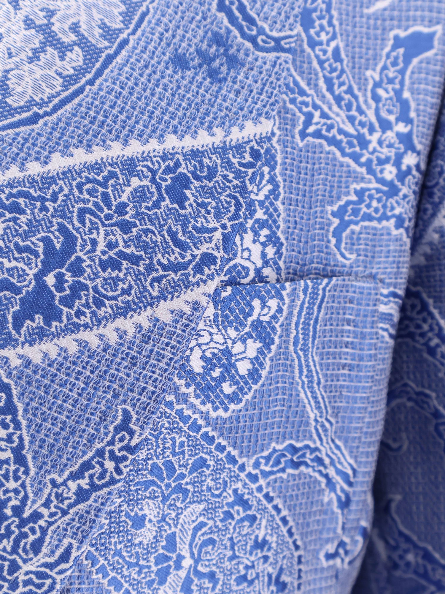 Silk blend single-breasted blazer