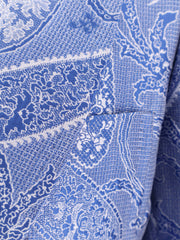 Silk blend single-breasted blazer