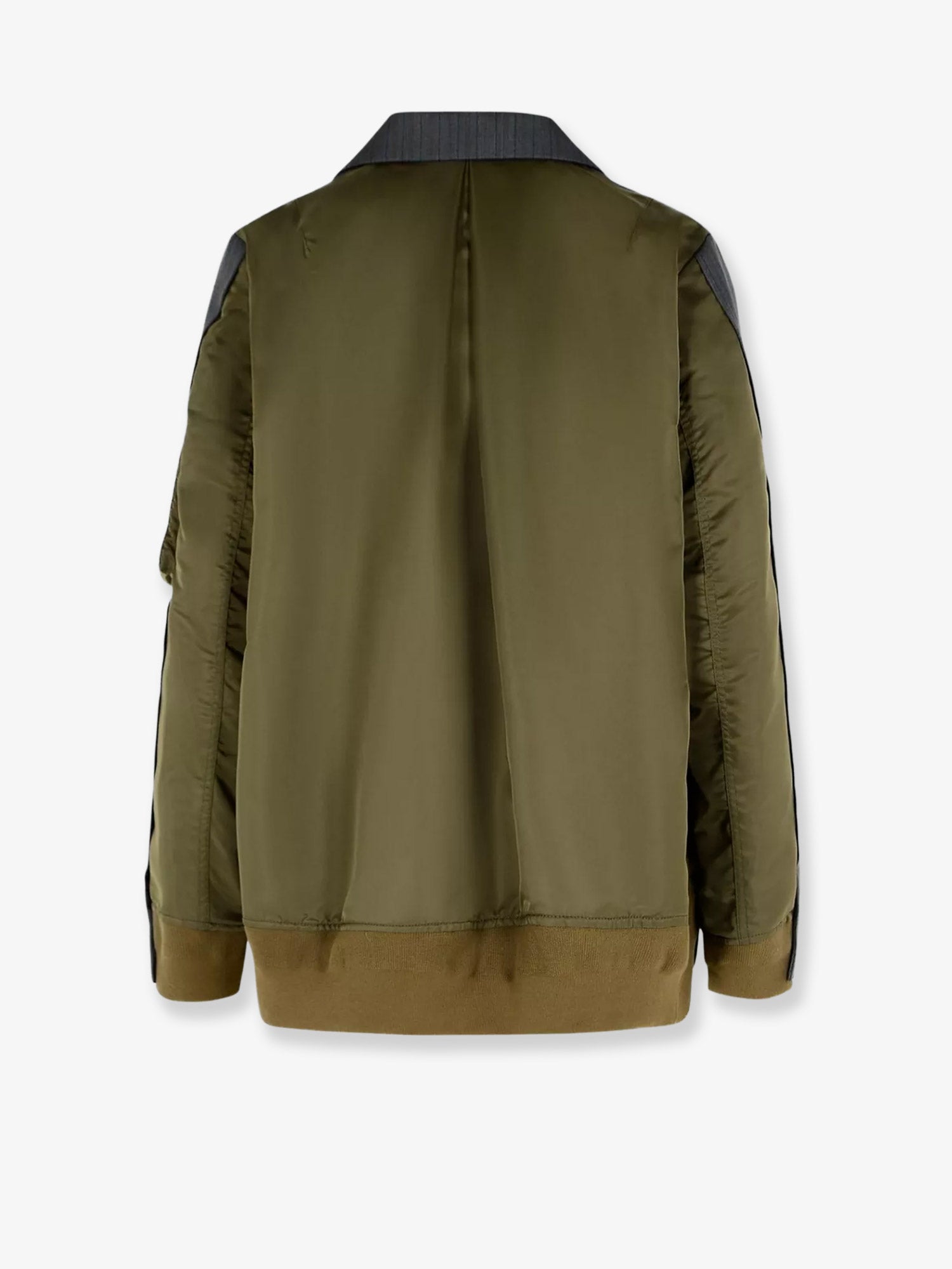 SACAI:Double-breasted wool and nylon blazer