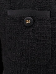 DOLCE & GABBANA: Cotton and viscose blazer with animalier print lining