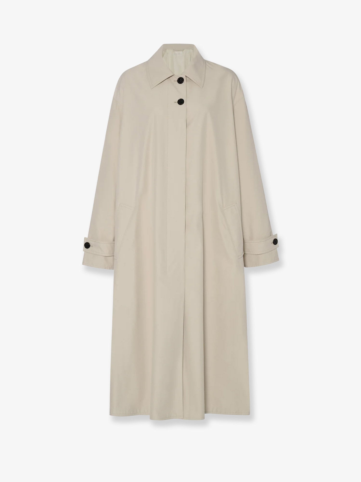 THE ROW: Lolana nylon and cotton waterproof coat