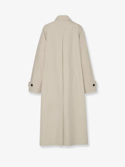 THE ROW: Lolana nylon and cotton waterproof coat