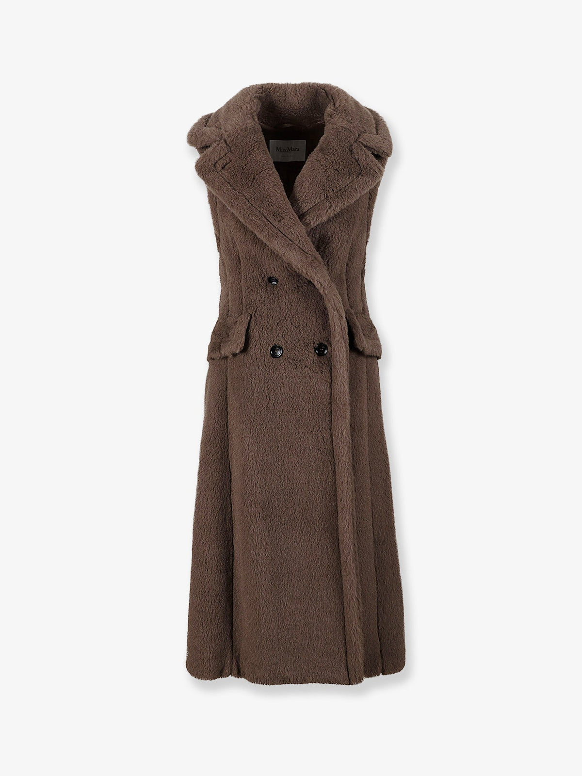 MAX MARA: Boario sleeveless alpaca blend coat