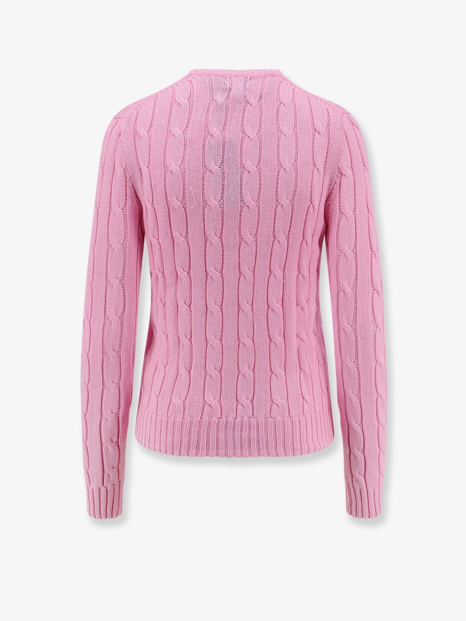 Cotton sweater with embroidered logo on the front