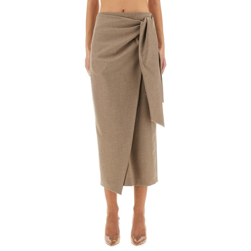 Max Mara:"BINGO" WRAP SKIRT